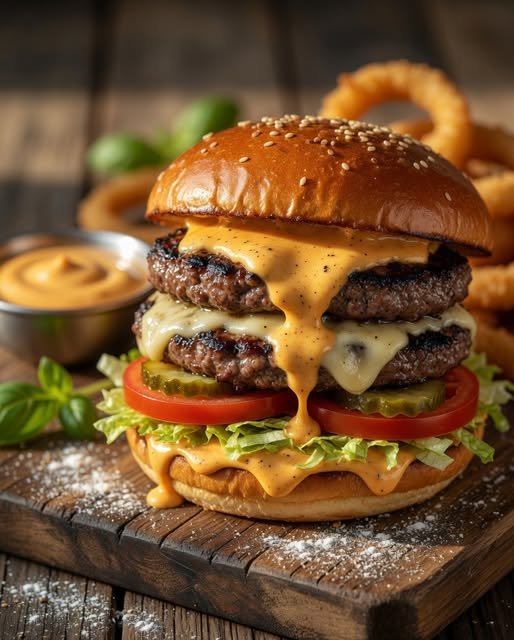 The “Drowning in Cheese” Double Stack