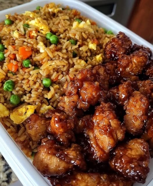 Keto Sticky Sweet Chicken & Cauliflower Fried Rice