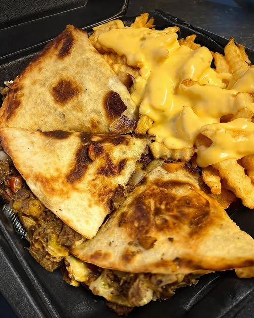 The Ultimate Steak Quesadilla & Cheesy Fries