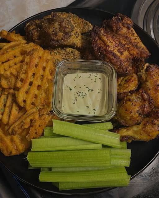 The Ultimate Game Day Wings & Waffle Fries Platter